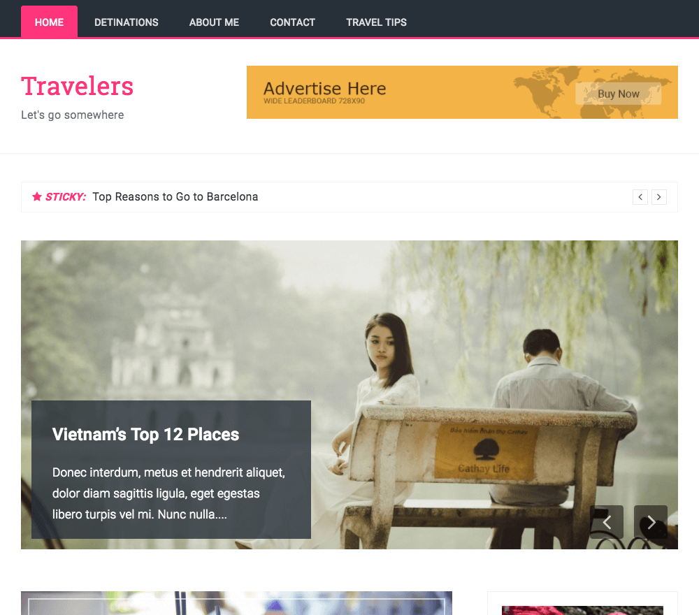 Travelers Pro WordPress Theme