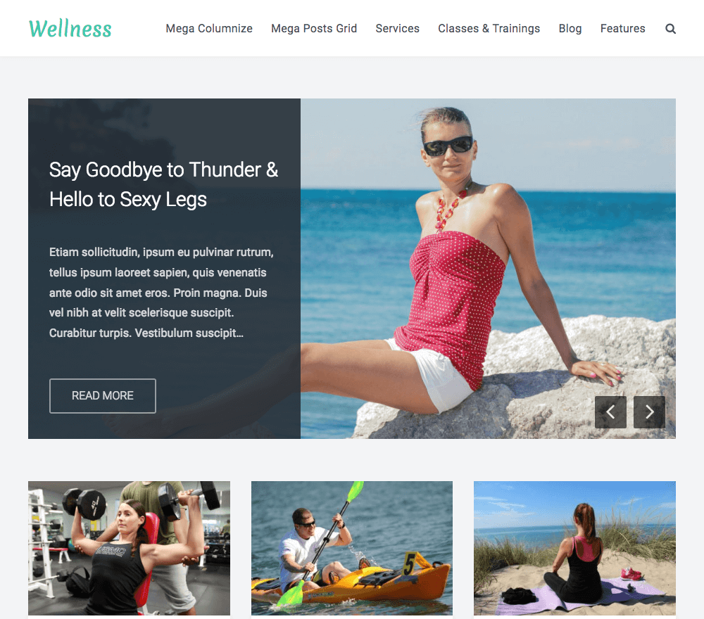 Wellness WordPress Theme