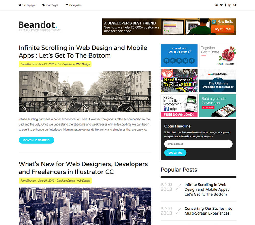 Beandot WordPress Theme