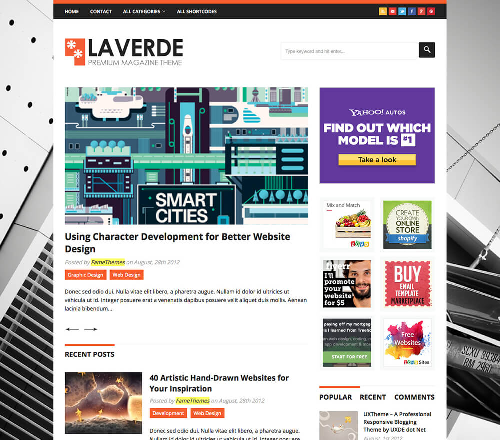 Laverde WordPress Theme