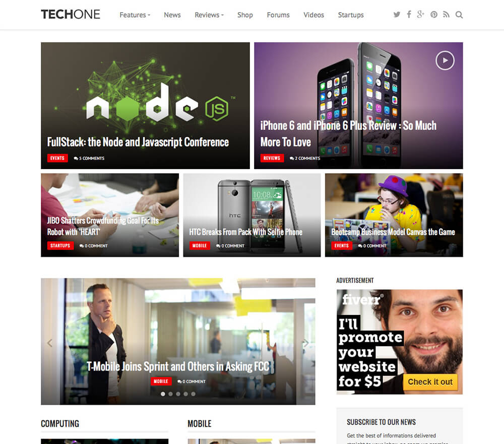 Techone WordPress Theme